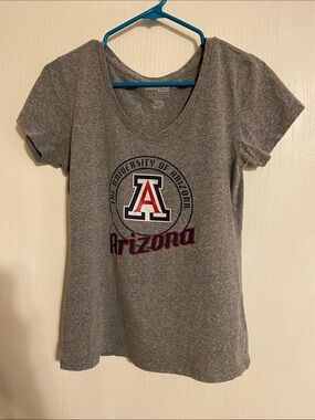 Gray V-Neck Women's Tee